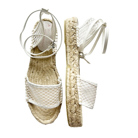 Anthropologie Shoes - ANTHROPOLOGIE Espadrille Sandals in white-Size 38